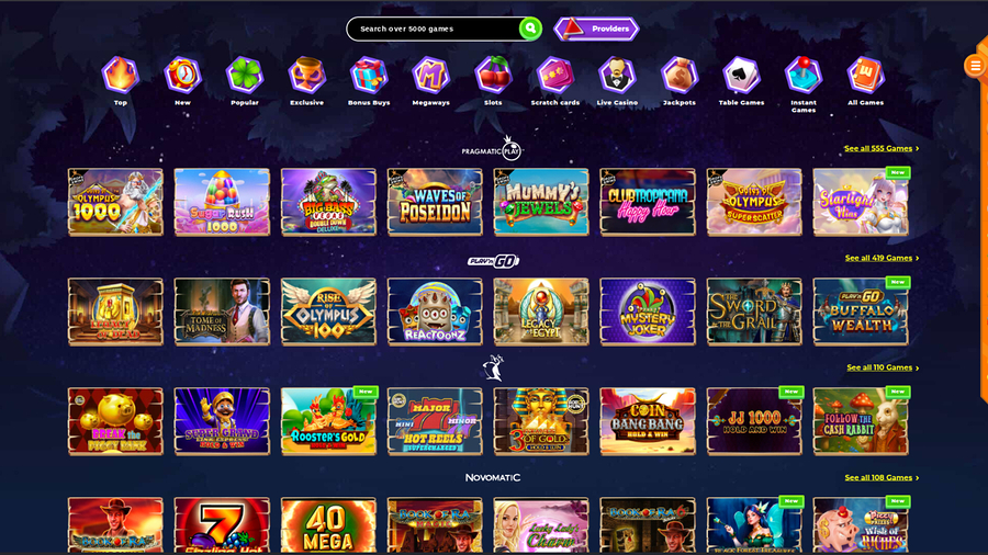 Wazamba Casino Desktop Game Developers