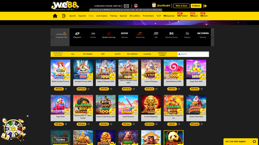 we88 casino games desktop