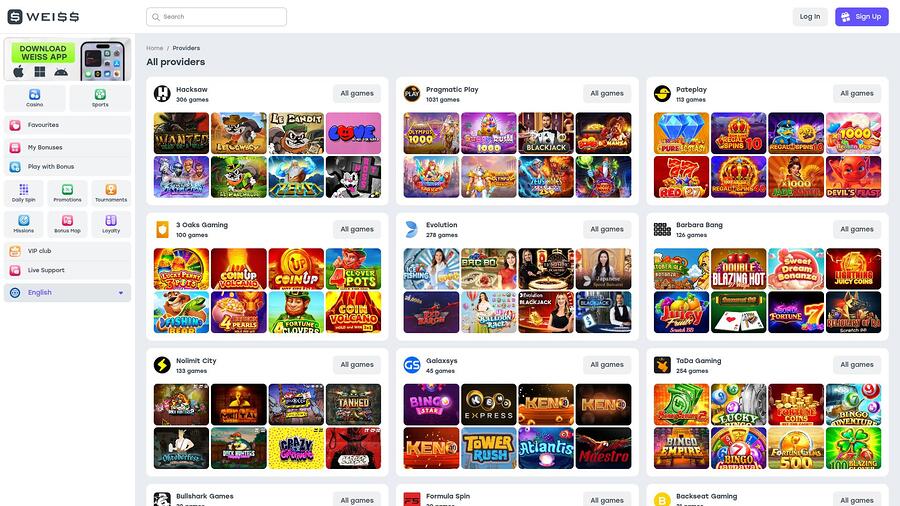 Weiss Casino Desktop Game Developers