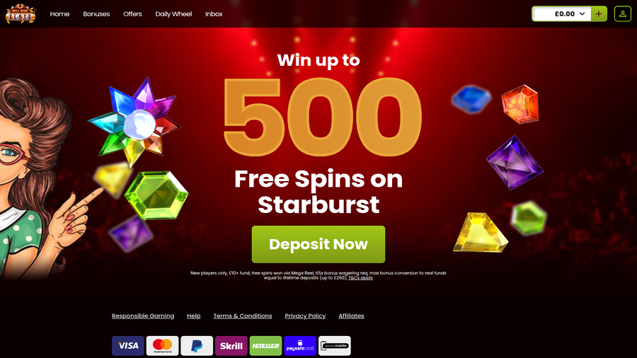 Well Done Slots Casino Homepage Desktop