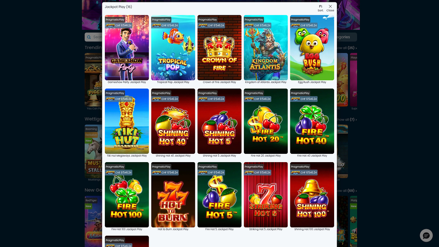 Wettigo Casino Desktop Jackpot