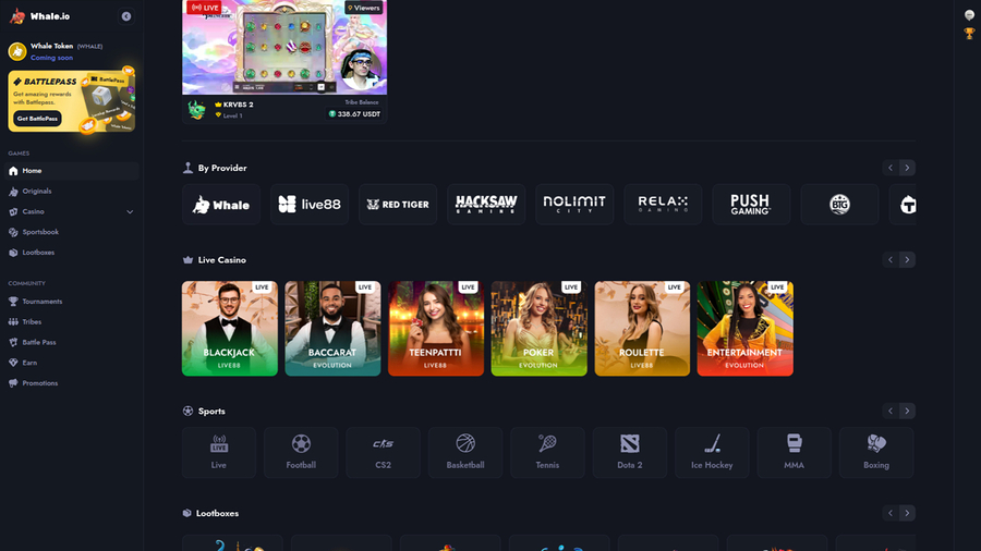 Whale Casino Desktop Game Developers