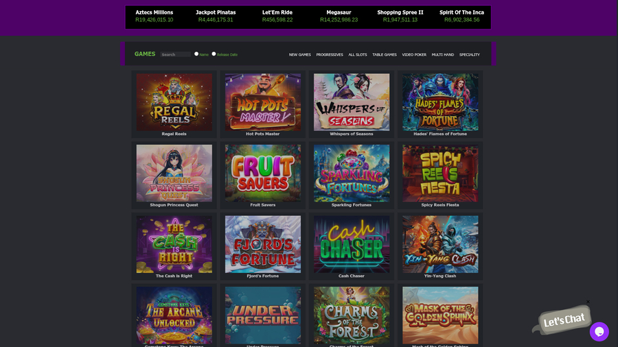 White Lotus Casino Desktop Games