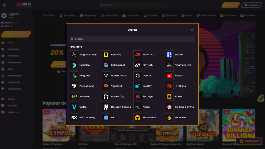 Wild Tokyo Casino Desktop Game Developers