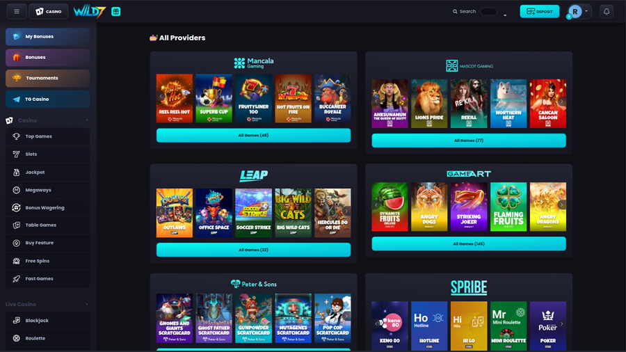 Wild7 Casino Desktop Game Developers