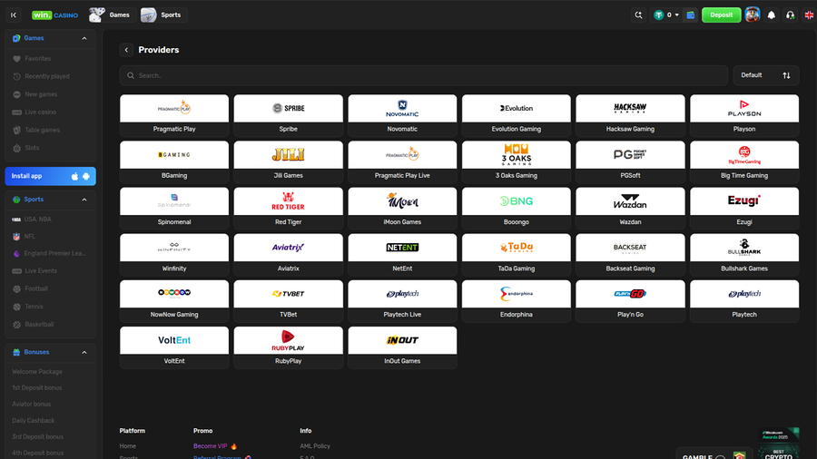 Win Casino Desktop Game Developers