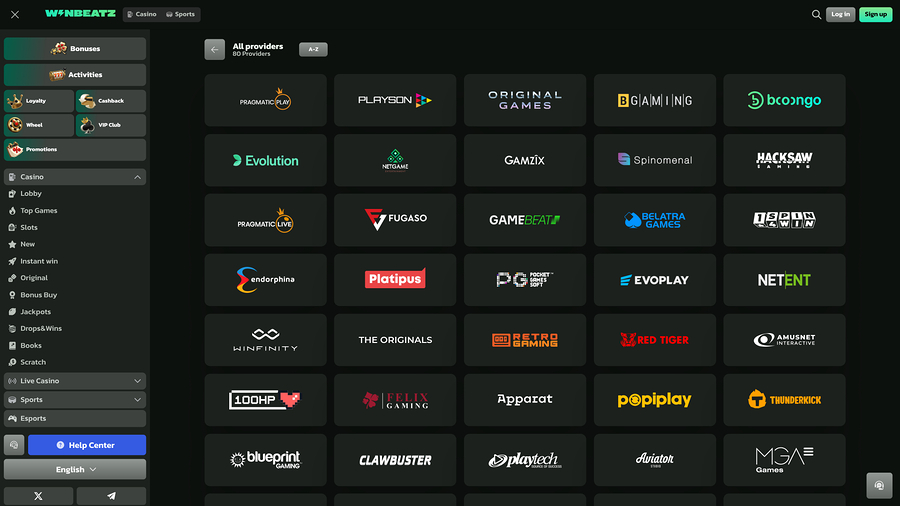 WinBeatz Casino Game Developers