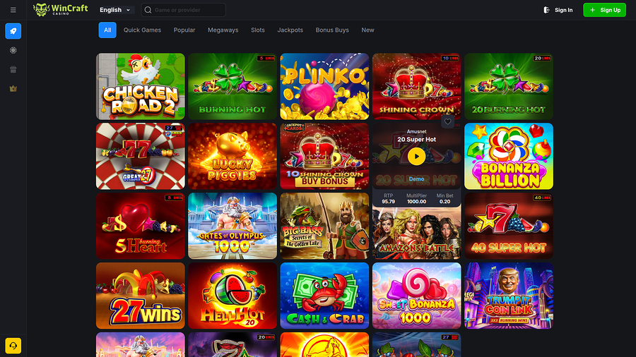 WinCraft Casino Desktop Games