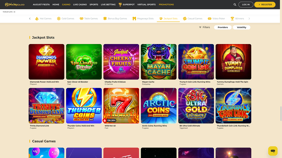 Win Mega Casino Desktop Game Developers