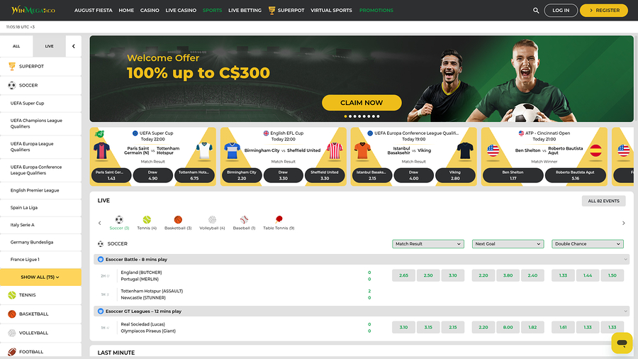 Win Mega Casino Desktop Sports