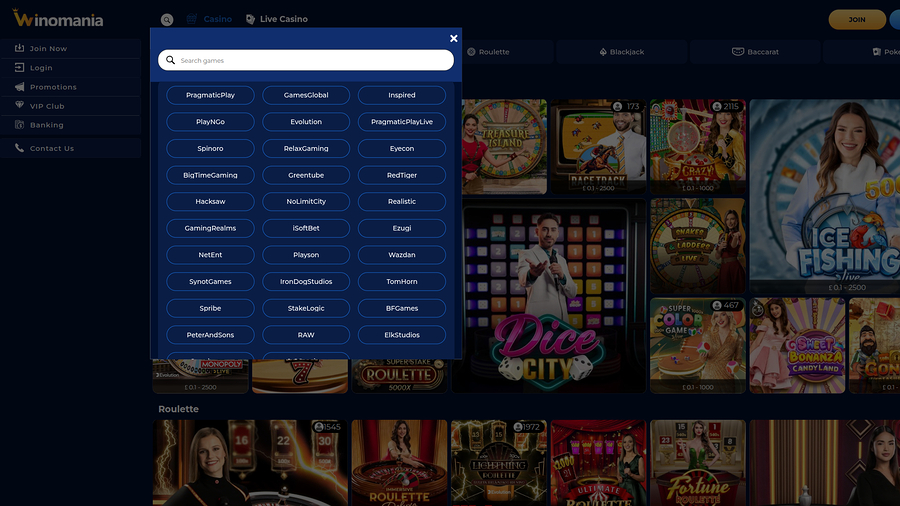 WinOMania Casino Desktop Game Developers
