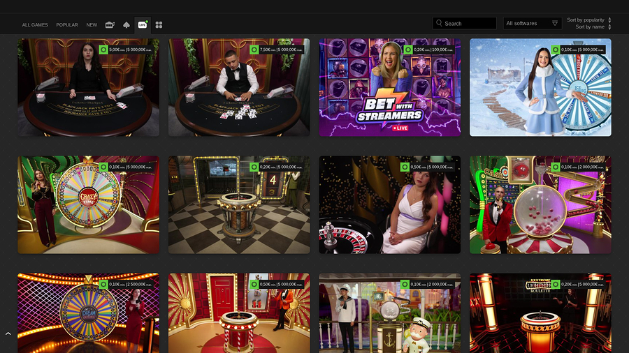 WinOui Casino Desktop Live Dealer