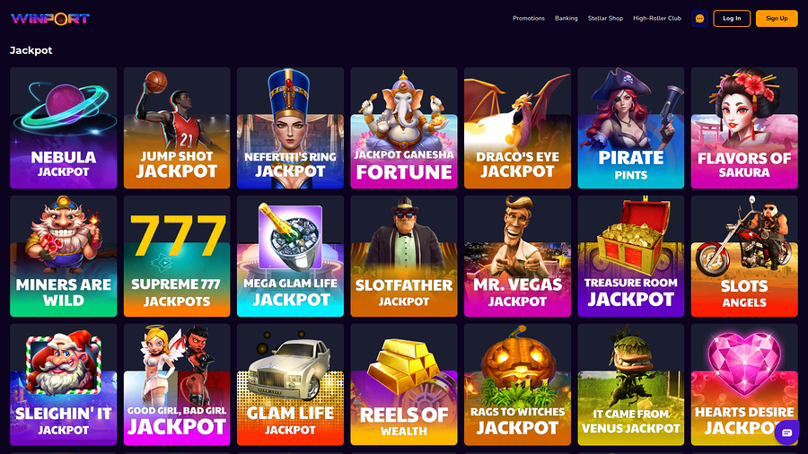 WinPort Casino Desktop Jackpot