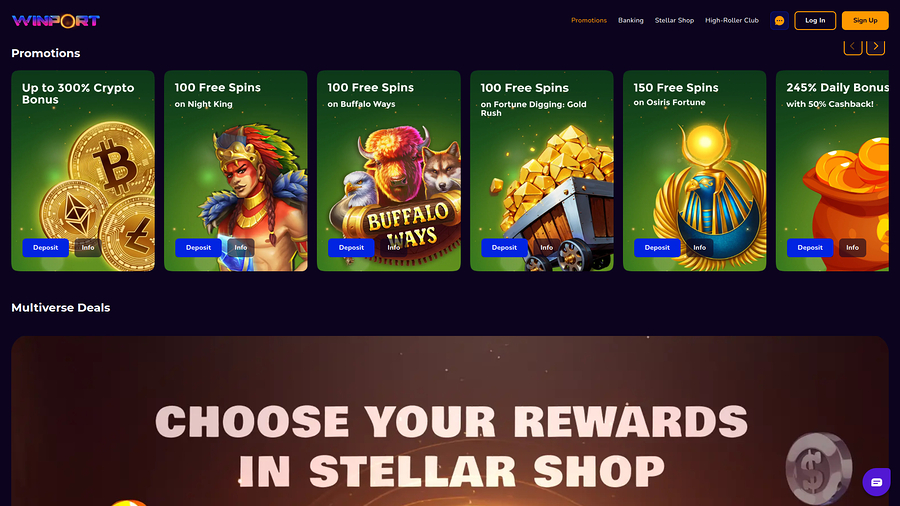 WinPort Casino Desktop Promotions