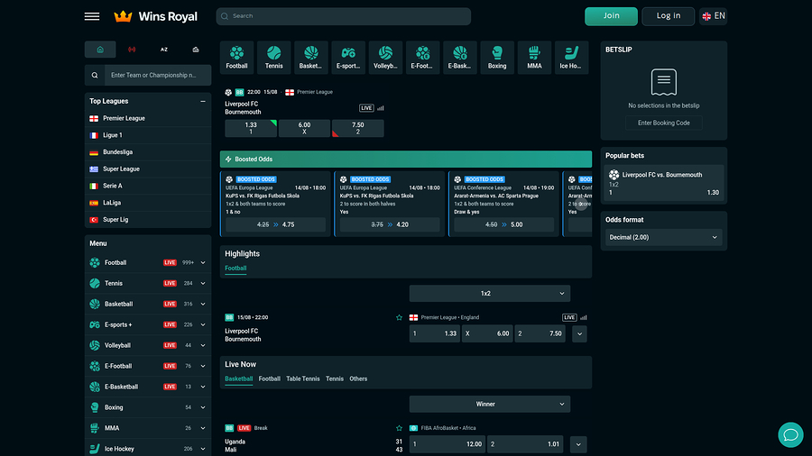 Wins Royal Desktop Sports