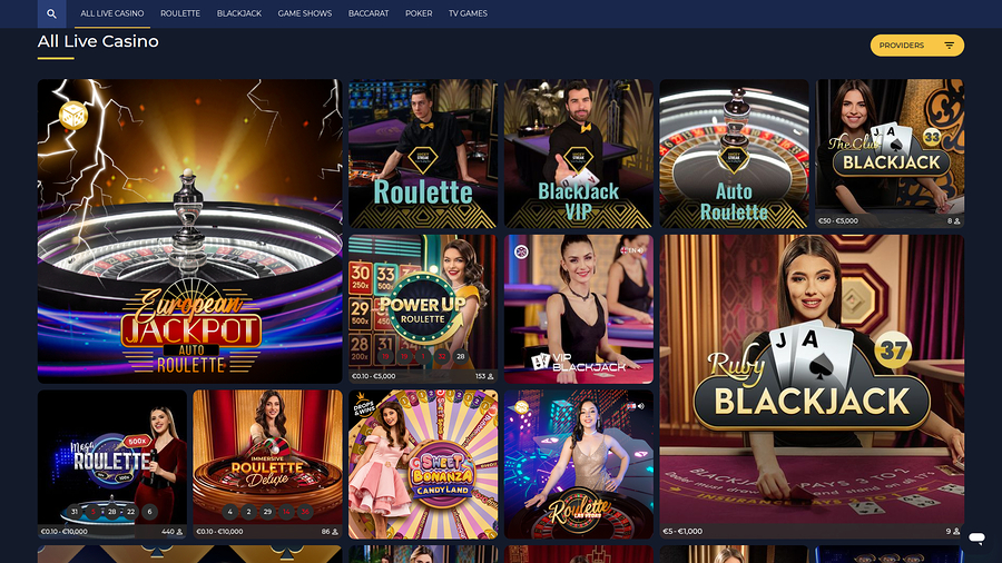 Winscore Casino Desktop Live Dealer