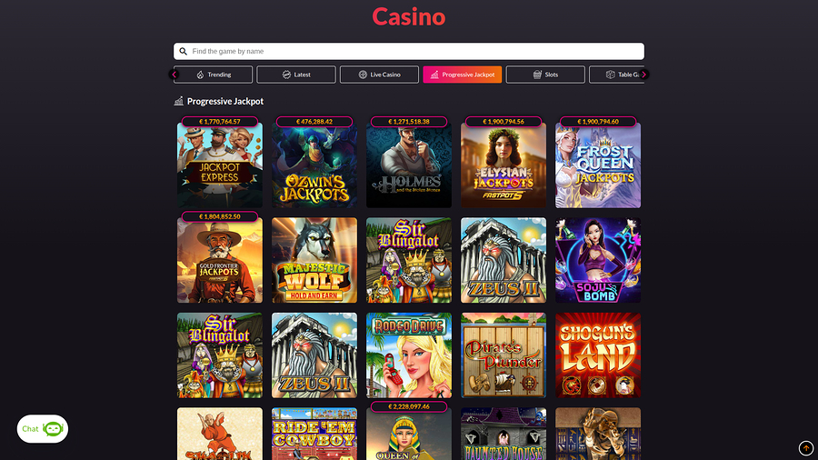 WinTrillions Casino Desktop Jackpot