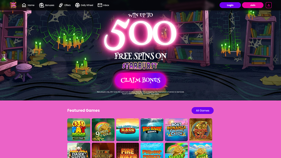 Wizard Slots Casino Desktop Homepage