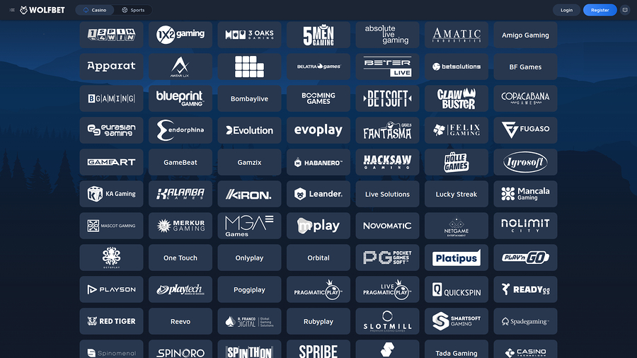 Wolf.Bet Casino Desktop Game Developers