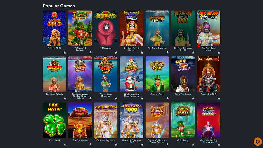 WONClub Casino Desktop Games