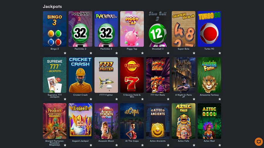 WONClub Casino Desktop Jackpot
