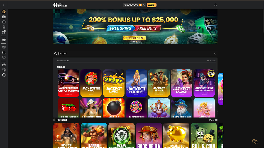 WSM Casino Desktop Jackpot