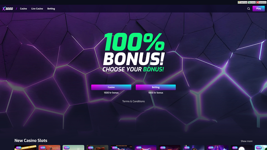 X3000 Desktop-huvudsida