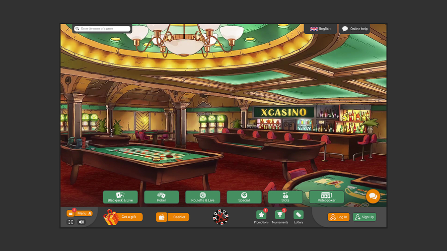 Xcasino Desktop Homepage