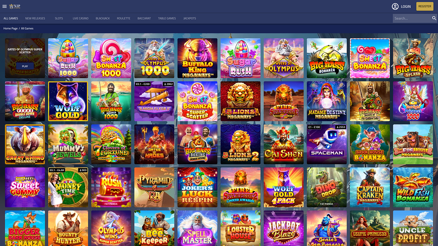 XIP Casino Games Desktop