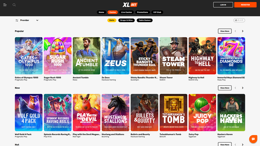 XLBet Desktop Games