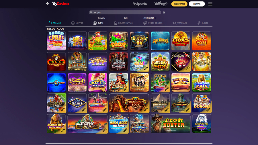 Yo Casino Desktop Jackpot