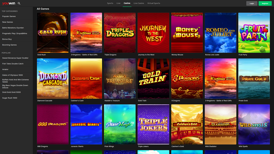 YouWin Casino Desktop Games