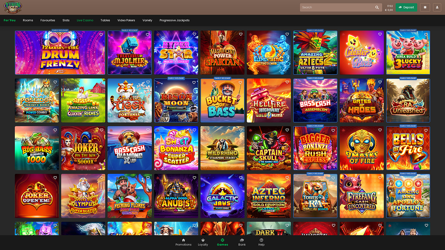 Yukon Gold Casino Desktop Games