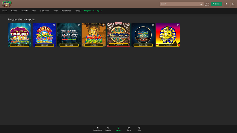 Yukon Gold Casino Desktop Jackpot