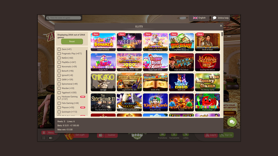 Zeno Casino Desktop Games