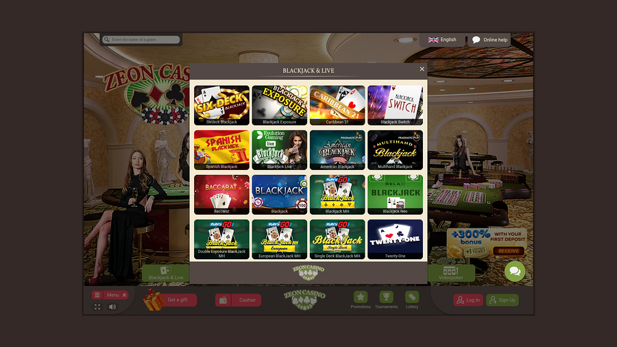 Zeno Casino Desktop Live Dealer