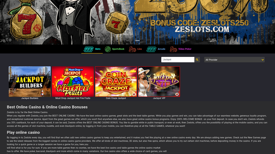 Bote de escritorio de Zeslots Casino