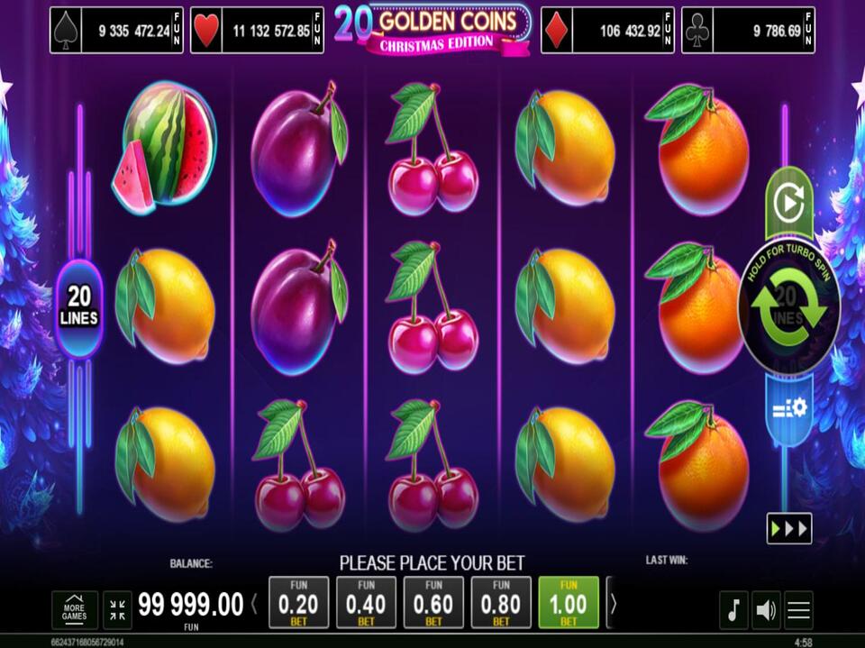 20 Golden Coins Christmas Edition screenshot