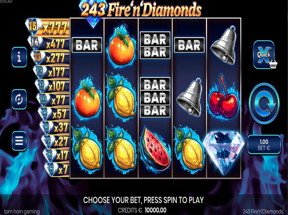 243 Fire n Diamonds screenshot