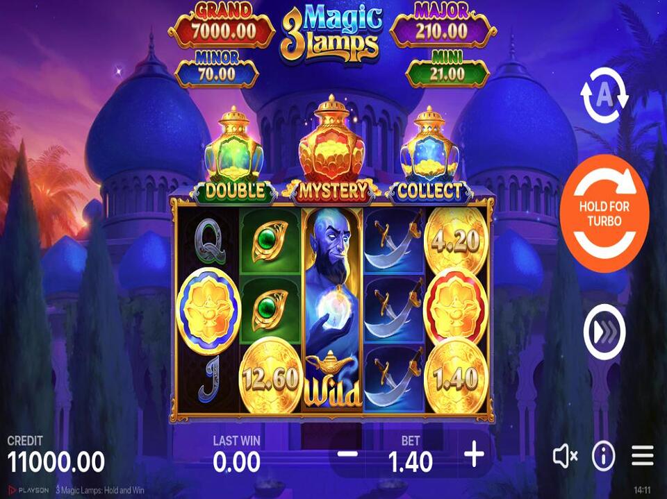 3 Magic Lamps Hold and Win screenshot