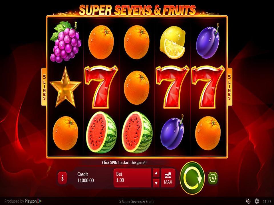 5 Super Sevens and Fruits screenshot