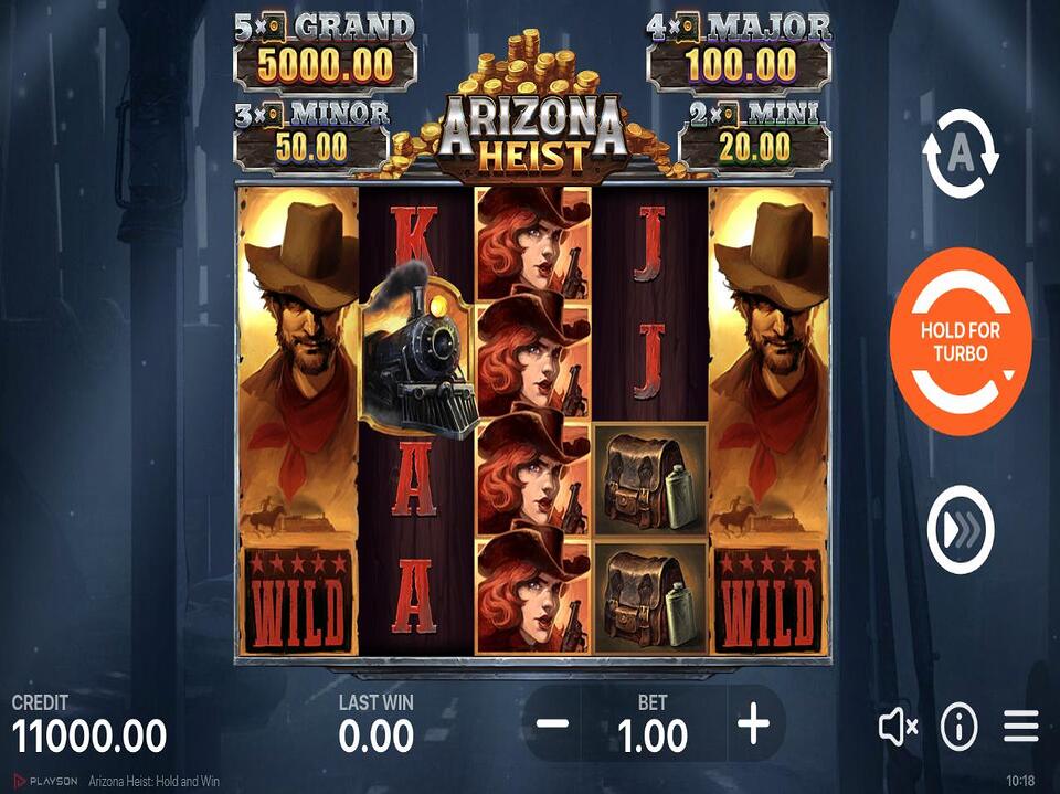Arizona Heist Hold and Win screenshot