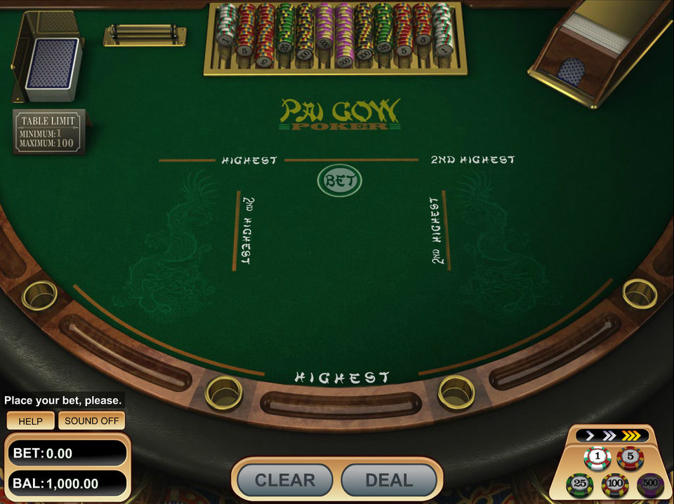Betsoft Pai Gow Poker screenshot