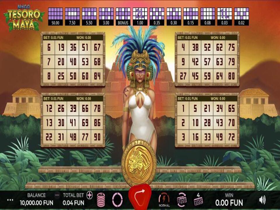 Bingo Tesoro Maya screenshot