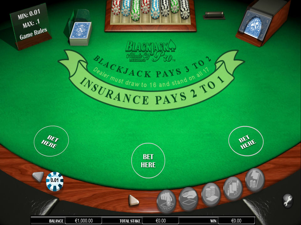BlackjackPro Atlantic City Multihand screenshot