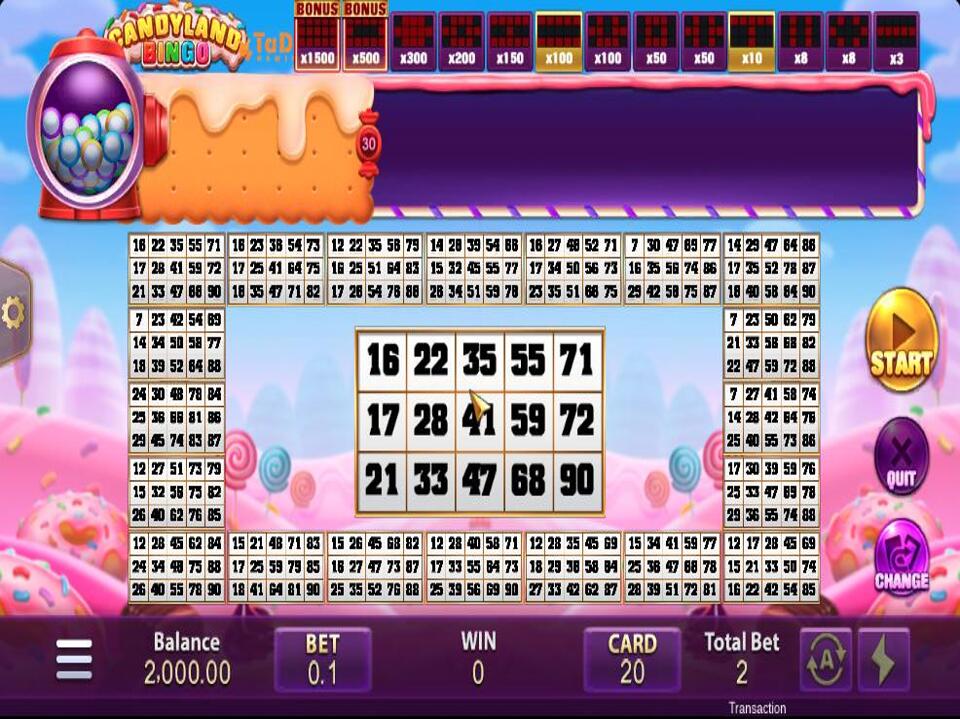 Candyland Bingo screenshot