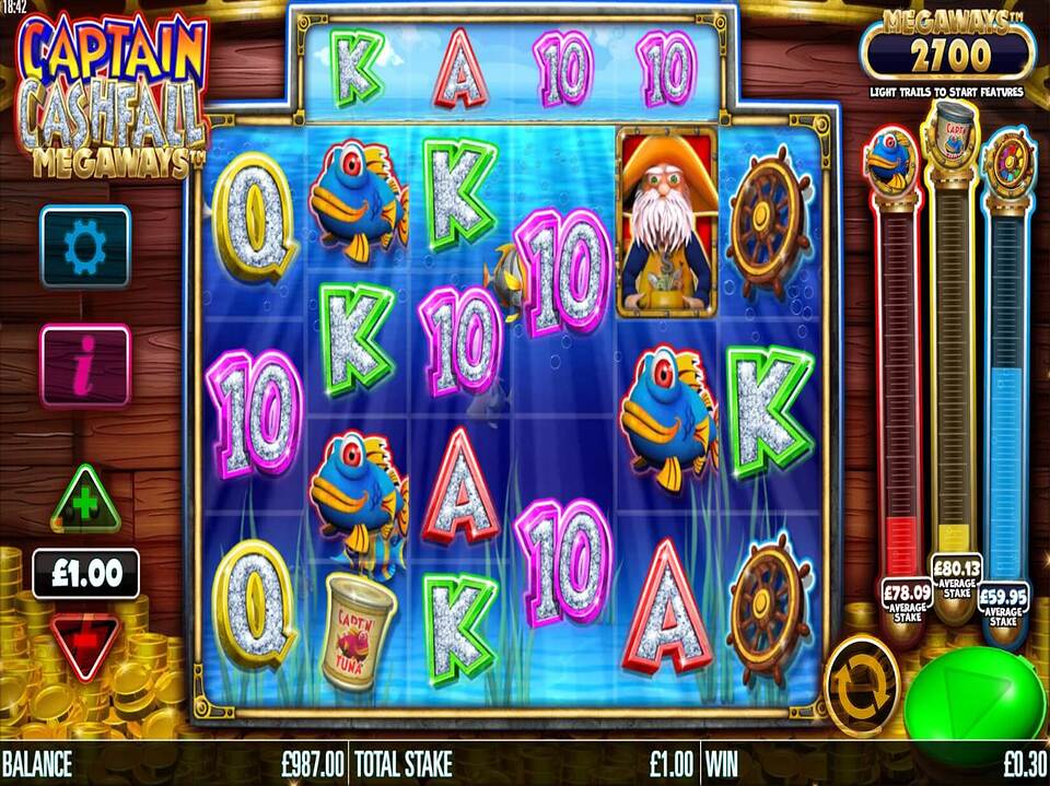 Captain Cashfall Megaways screenshot