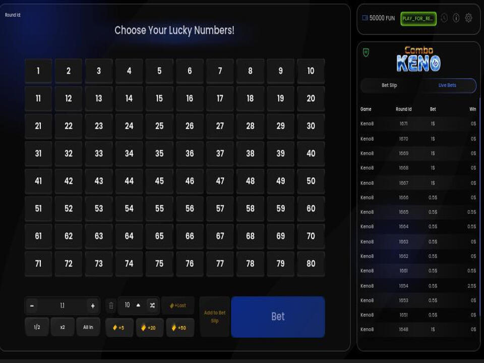 Combo Keno 10 screenshot