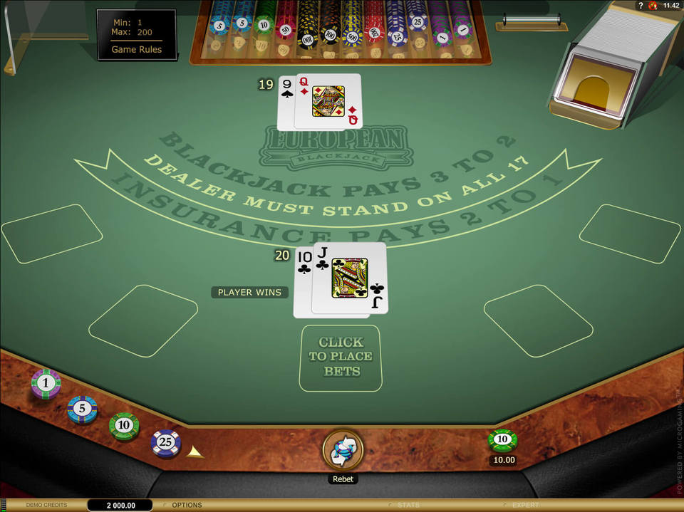 European Blackjack Gold screenshot
