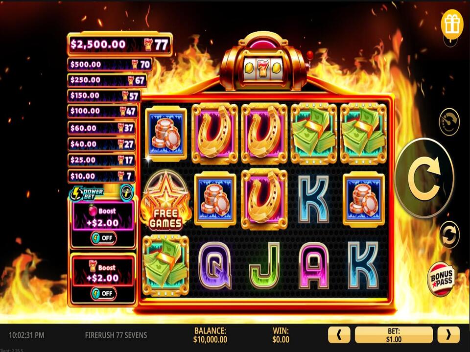 Firerush 77 Sevens screenshot